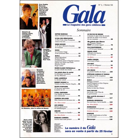 Gala |Premier Numéro