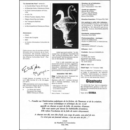 Journal des Fous |Premier Numéro