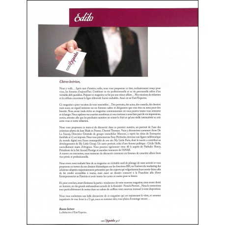 entr'Expertes |Premier Numéro