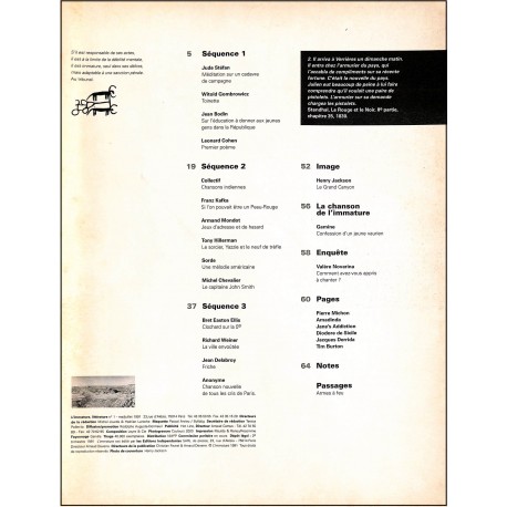 L'immature |Premier Numéro