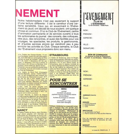 L'ÉVÉNEMENT DU JEUDI |Premier Numéro