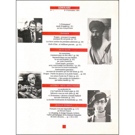 L'ÉVÉNEMENT DU JEUDI |Premier Numéro