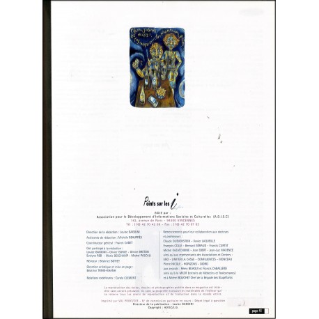 Points sur les infos |Premier Numéro