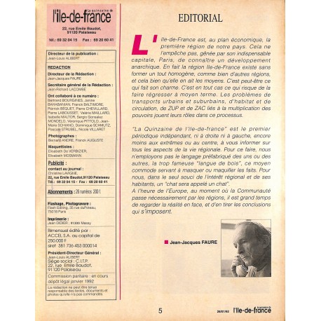 La quinzaine de l'ile de France |Premier Numéro