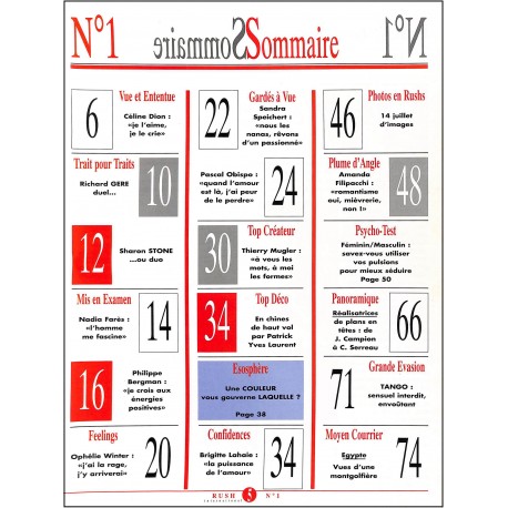 RUSH international |Premier Numéro
