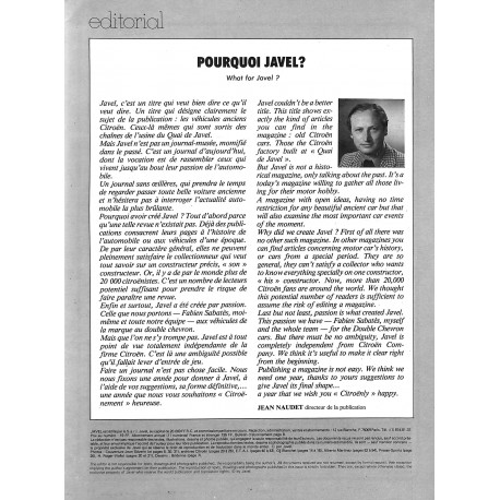 JAVEL |Premier Numéro
