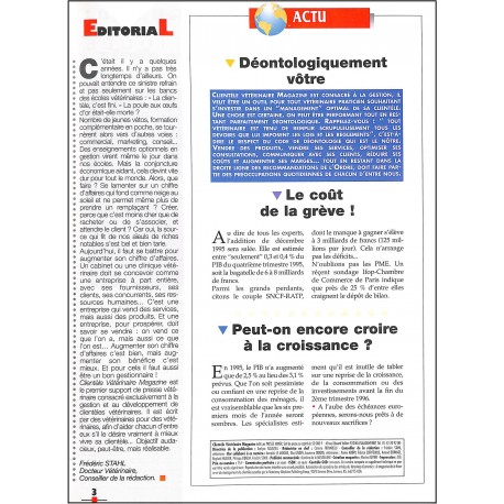 Clientèle Vétérinaire magazine |Premier Numéro