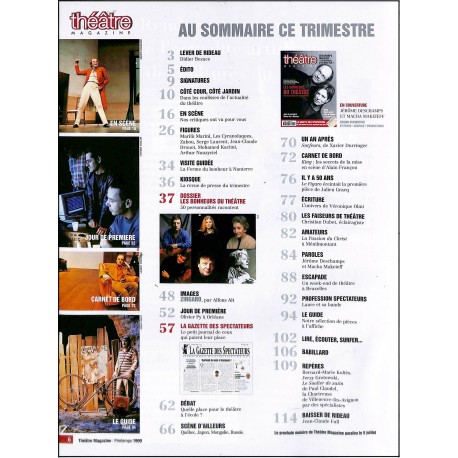 THEATRE MAGAZINE |Premier Numéro