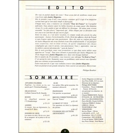 JUSTICE magazine |Premier Numéro