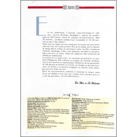 La revue des MONTRES |Premier Numéro