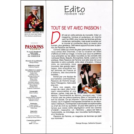 PASSIONS DE FEMME |Premier Numéro