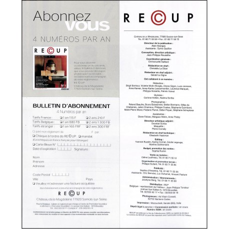 RECUP |Premier Numéro