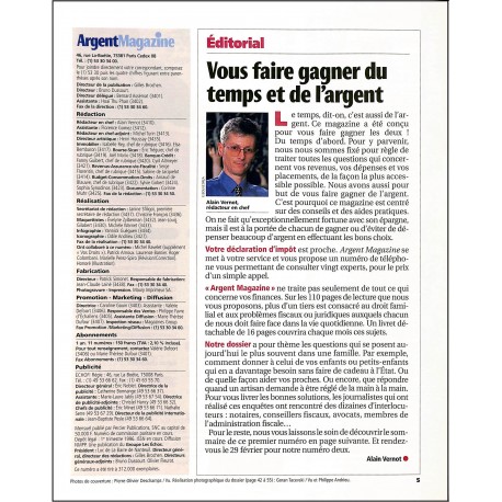 Argent Magazine |Premier Numéro