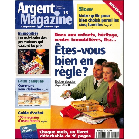 Argent Magazine |Premier Numéro