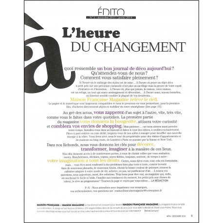 MAISON FRANÇAISE magazine |Premier Numéro