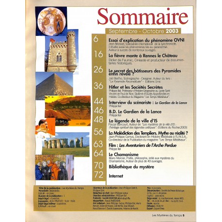 Les Mystères du Temps |Premier Numéro