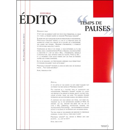 PRESTIGIEUX UNIVERS |Premier Numéro