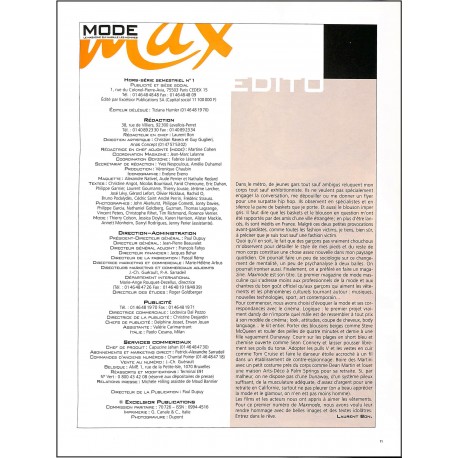 MODE max |Premier Numéro