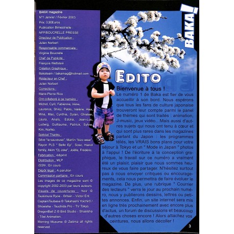 BAKA magazine |Premier Numéro
